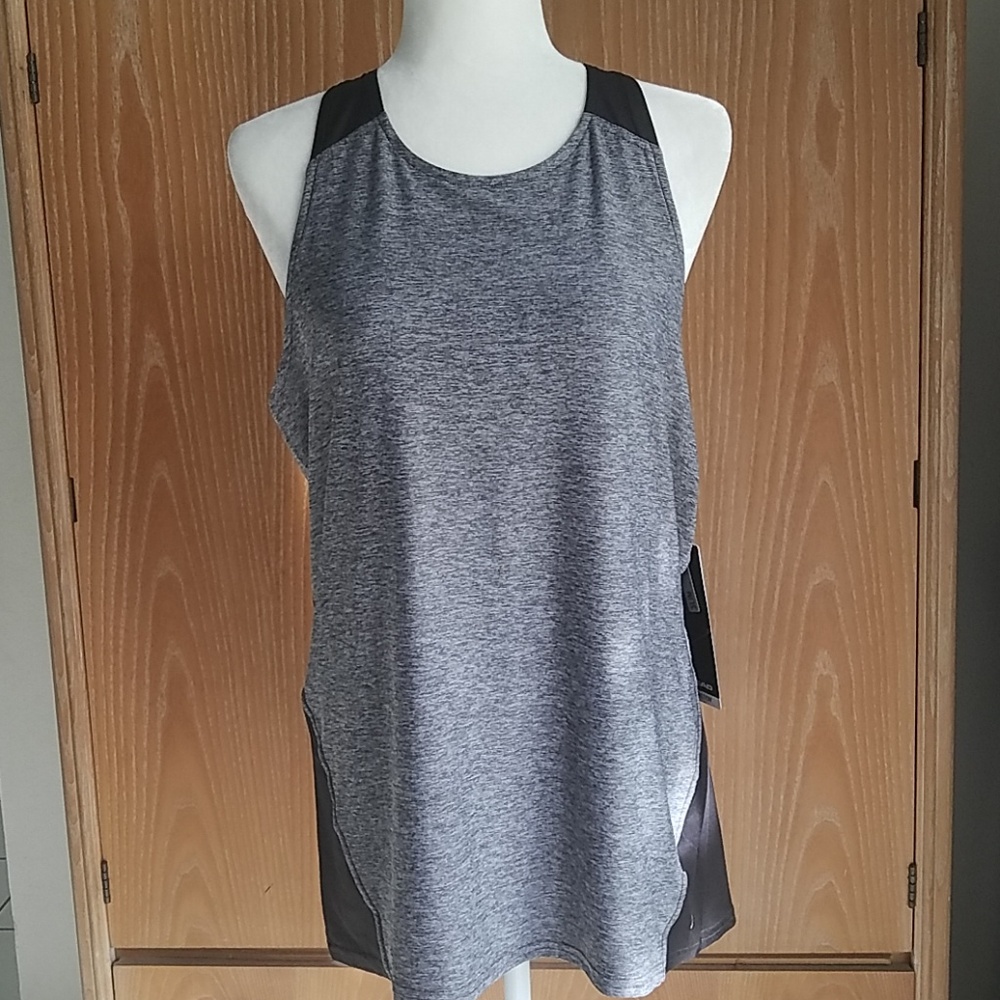 Head Athletic Tank Top Size L Black Gray Racer Back NEW‎